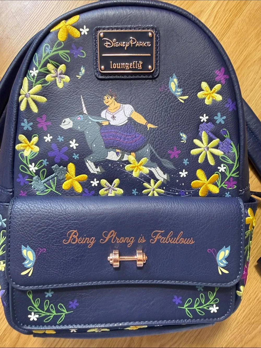 Loungefly Disney Parks Navy Floral Backpack - 